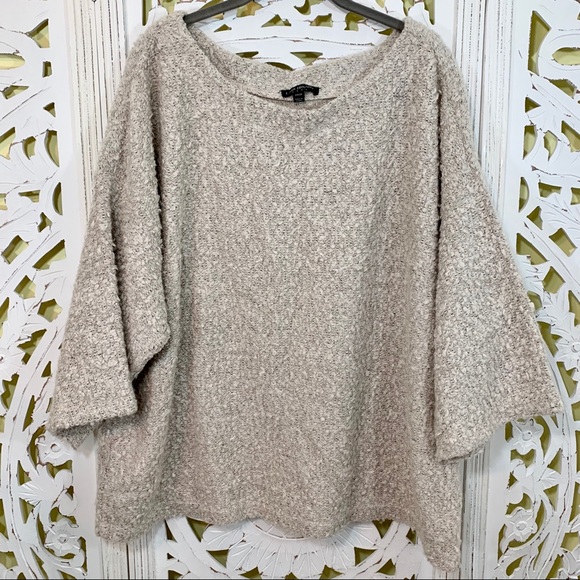 Lane Bryant Sweaters - Lane Bryant Cream Boucle Sweater